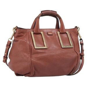 Chloe Ethel Leather Pink Leather Handbag